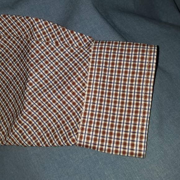 Jeremy Argyle Button Down Casual Dress Shirt Long Sleeved Large - Picture 7 of 13